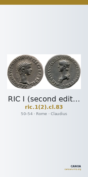 RIC I (second edition) Claudius 83 — CANOA