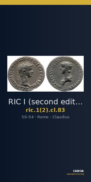RIC I (second edition) Claudius 83 — CANOA