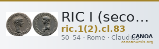 RIC I (second edition) Claudius 83 — CANOA