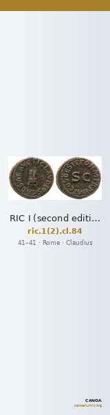 RIC I (second edition) Claudius 84 — CANOA