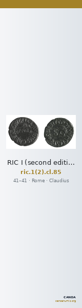 RIC I (second edition) Claudius 85 — CANOA