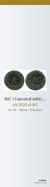 RIC I (second edition) Claudius 87 — CANOA