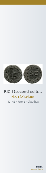 RIC I (second edition) Claudius 88 — CANOA