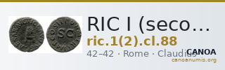 RIC I (second edition) Claudius 88 — CANOA