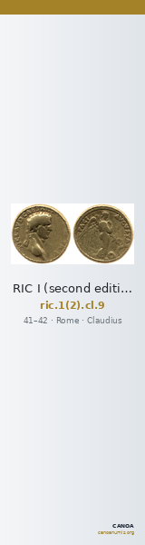 RIC I (second edition) Claudius 9 — CANOA