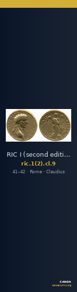 RIC I (second edition) Claudius 9 — CANOA