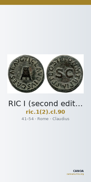 RIC I (second edition) Claudius 90 — CANOA