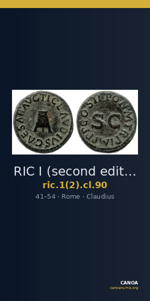 RIC I (second edition) Claudius 90 — CANOA