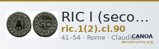 RIC I (second edition) Claudius 90 — CANOA