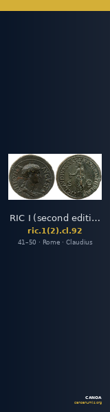 RIC I (second edition) Claudius 92 — CANOA