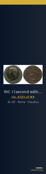 RIC I (second edition) Claudius 93 — CANOA