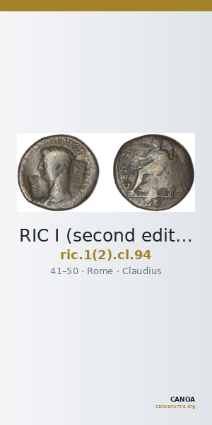 RIC I (second edition) Claudius 94 — CANOA