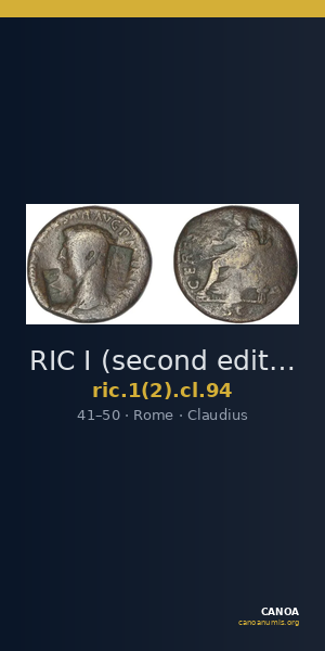 RIC I (second edition) Claudius 94 — CANOA