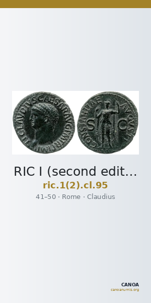 RIC I (second edition) Claudius 95 — CANOA
