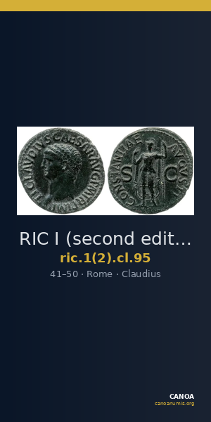 RIC I (second edition) Claudius 95 — CANOA