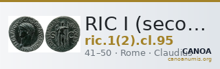 RIC I (second edition) Claudius 95 — CANOA