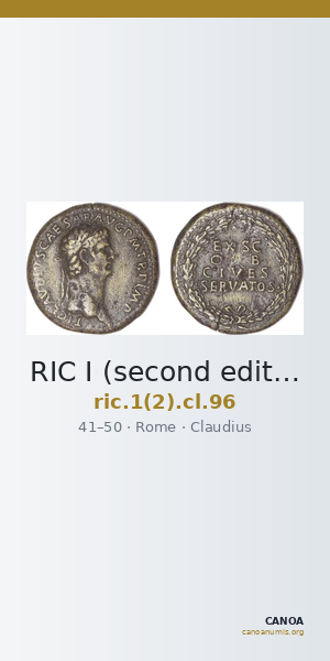 RIC I (second edition) Claudius 96 — CANOA