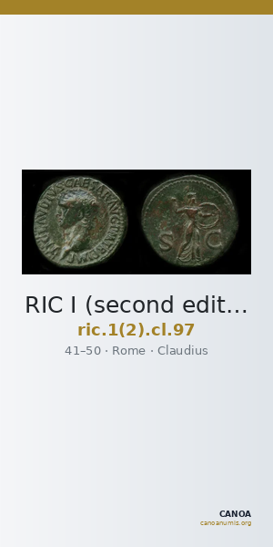RIC I (second edition) Claudius 97 — CANOA