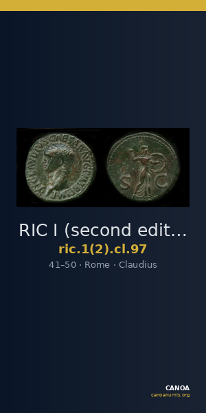 RIC I (second edition) Claudius 97 — CANOA