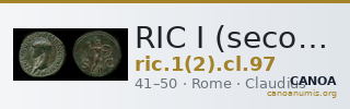 RIC I (second edition) Claudius 97 — CANOA