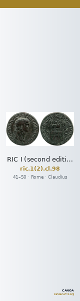 RIC I (second edition) Claudius 98 — CANOA