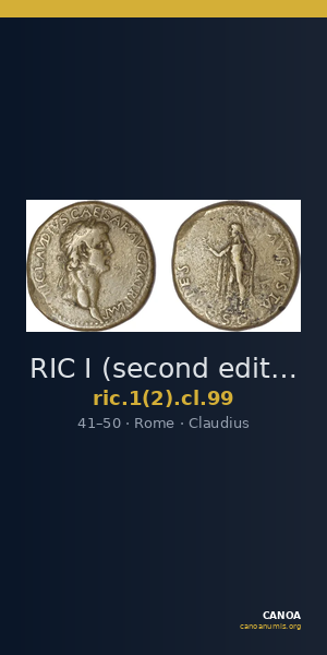 RIC I (second edition) Claudius 99 — CANOA