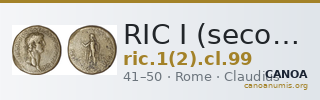 RIC I (second edition) Claudius 99 — CANOA