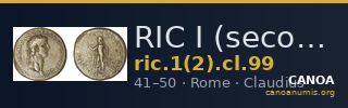 RIC I (second edition) Claudius 99 — CANOA