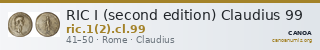 RIC I (second edition) Claudius 99 — CANOA