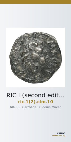 RIC I (second edition) Clodius Macer 10 — CANOA
