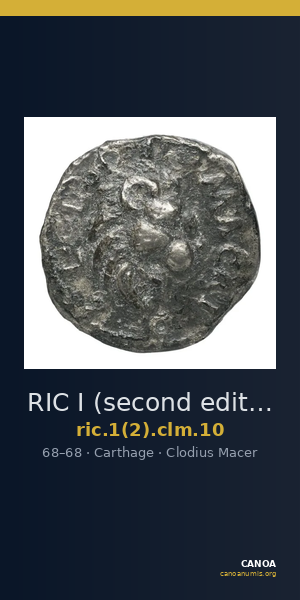 RIC I (second edition) Clodius Macer 10 — CANOA