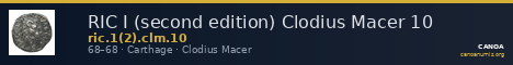 RIC I (second edition) Clodius Macer 10 — CANOA