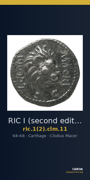 RIC I (second edition) Clodius Macer 11 — CANOA