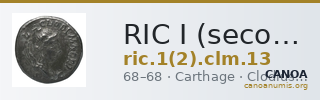 RIC I (second edition) Clodius Macer 13 — CANOA