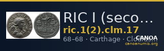 RIC I (second edition) Clodius Macer 17 — CANOA