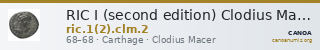 RIC I (second edition) Clodius Macer 2 — CANOA