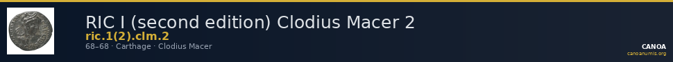 RIC I (second edition) Clodius Macer 2 — CANOA