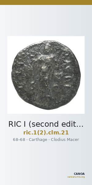 RIC I (second edition) Clodius Macer 21 — CANOA