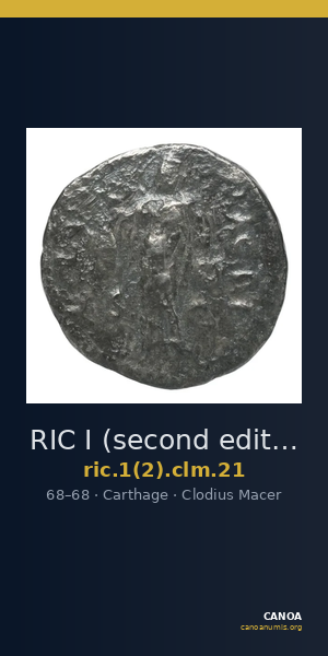 RIC I (second edition) Clodius Macer 21 — CANOA