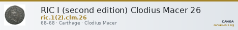 RIC I (second edition) Clodius Macer 26 — CANOA