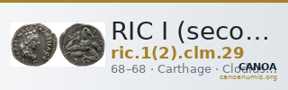 RIC I (second edition) Clodius Macer 29 — CANOA