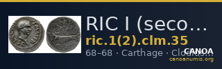RIC I (second edition) Clodius Macer 35 — CANOA