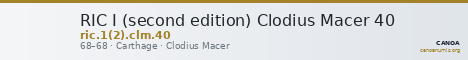 RIC I (second edition) Clodius Macer 40 — CANOA