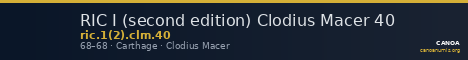 RIC I (second edition) Clodius Macer 40 — CANOA