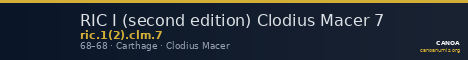 RIC I (second edition) Clodius Macer 7 — CANOA