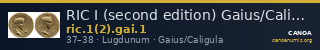RIC I (second edition) Gaius/Caligula 1 — CANOA