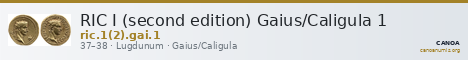 RIC I (second edition) Gaius/Caligula 1 — CANOA