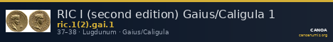 RIC I (second edition) Gaius/Caligula 1 — CANOA