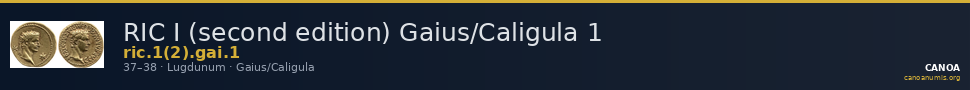 RIC I (second edition) Gaius/Caligula 1 — CANOA