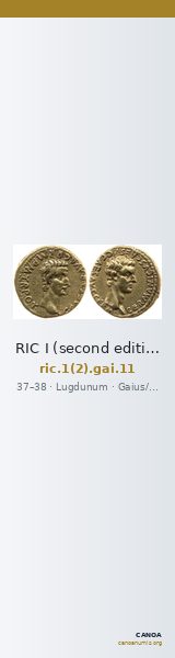 RIC I (second edition) Gaius/Caligula 11 — CANOA